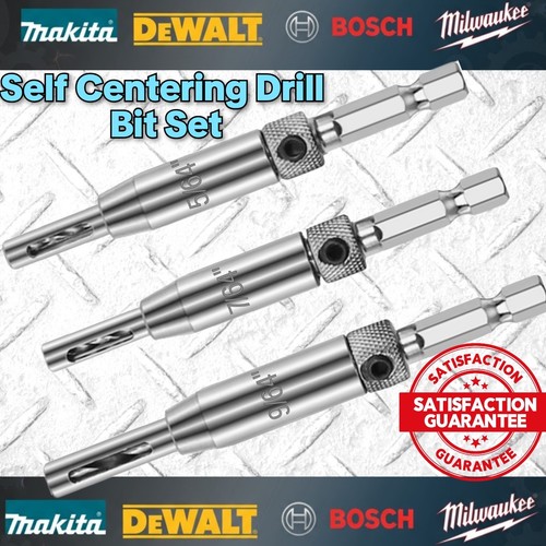 3pc hinge drill bit - set, self